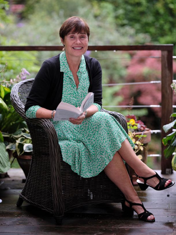 Jo Willett with book