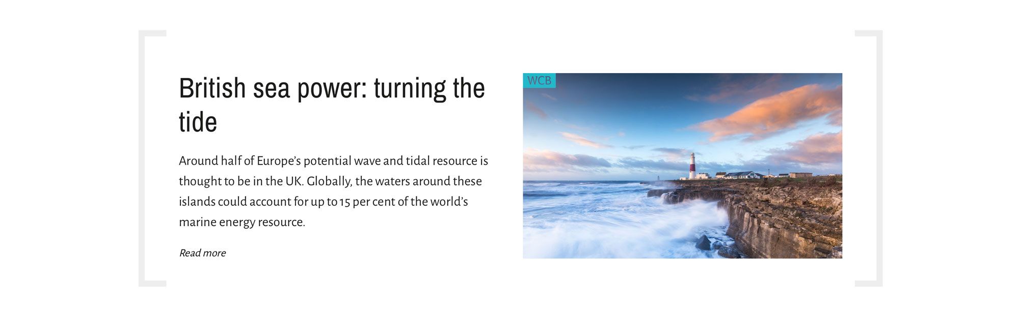 World class Britain sample article